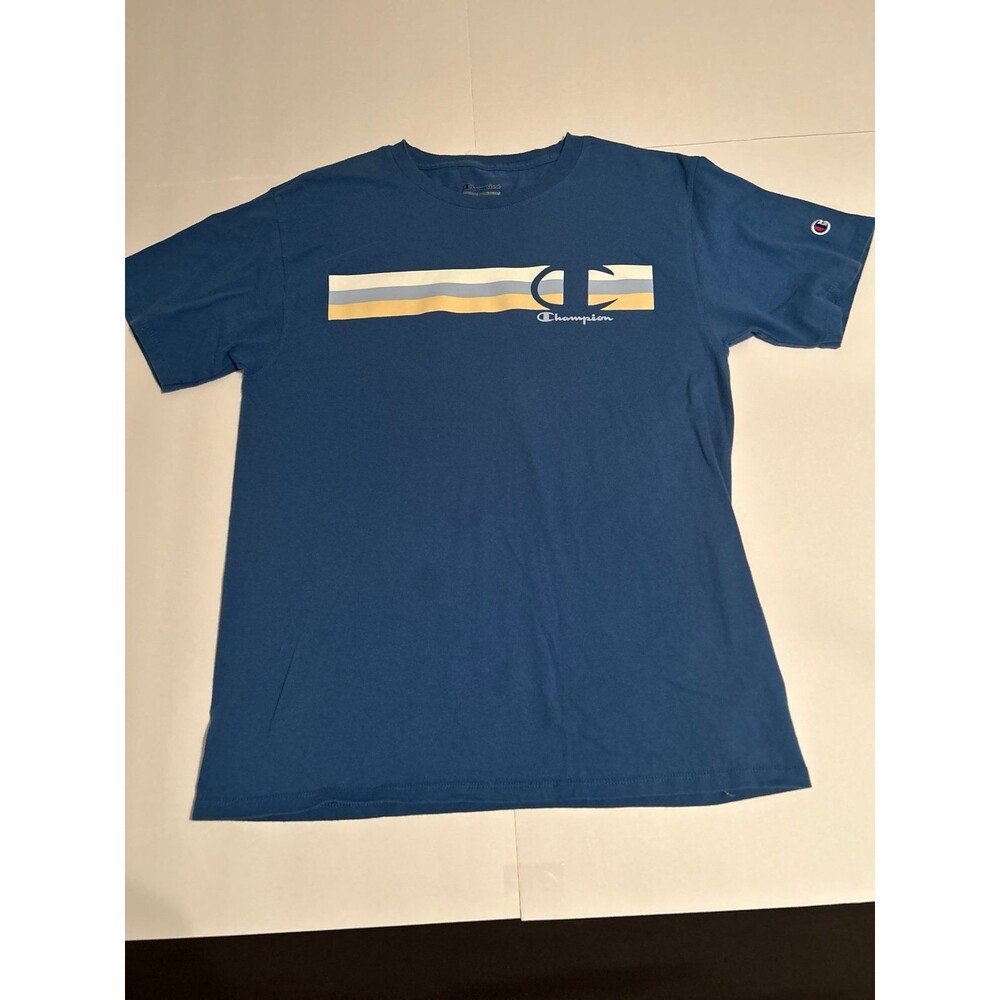 Champion Men’s Navy Blue Heritage Graphic T-Shirt Size Medium